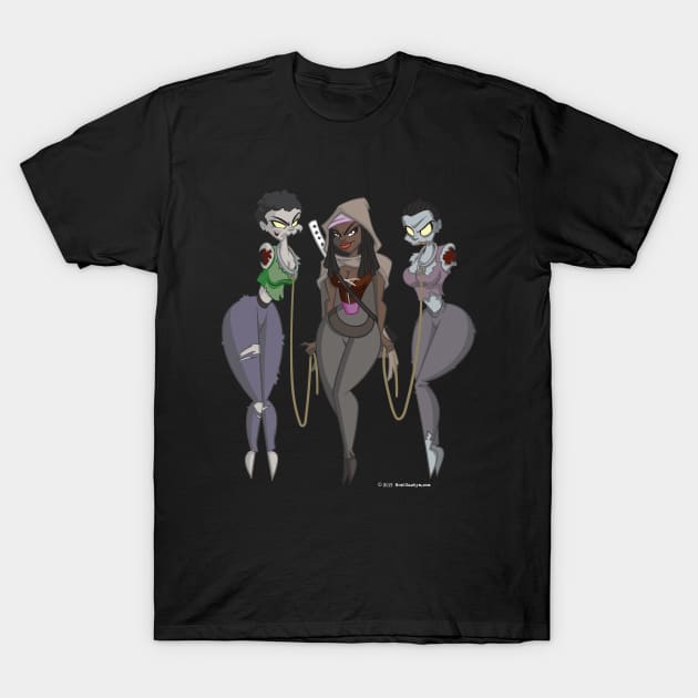 Pin-up zombies T-Shirt by NSaabye